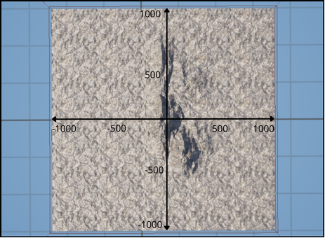 Top-Down Coordinate Grid